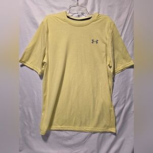 Under Armour Men's Light Yellow Short Sleeve Tee